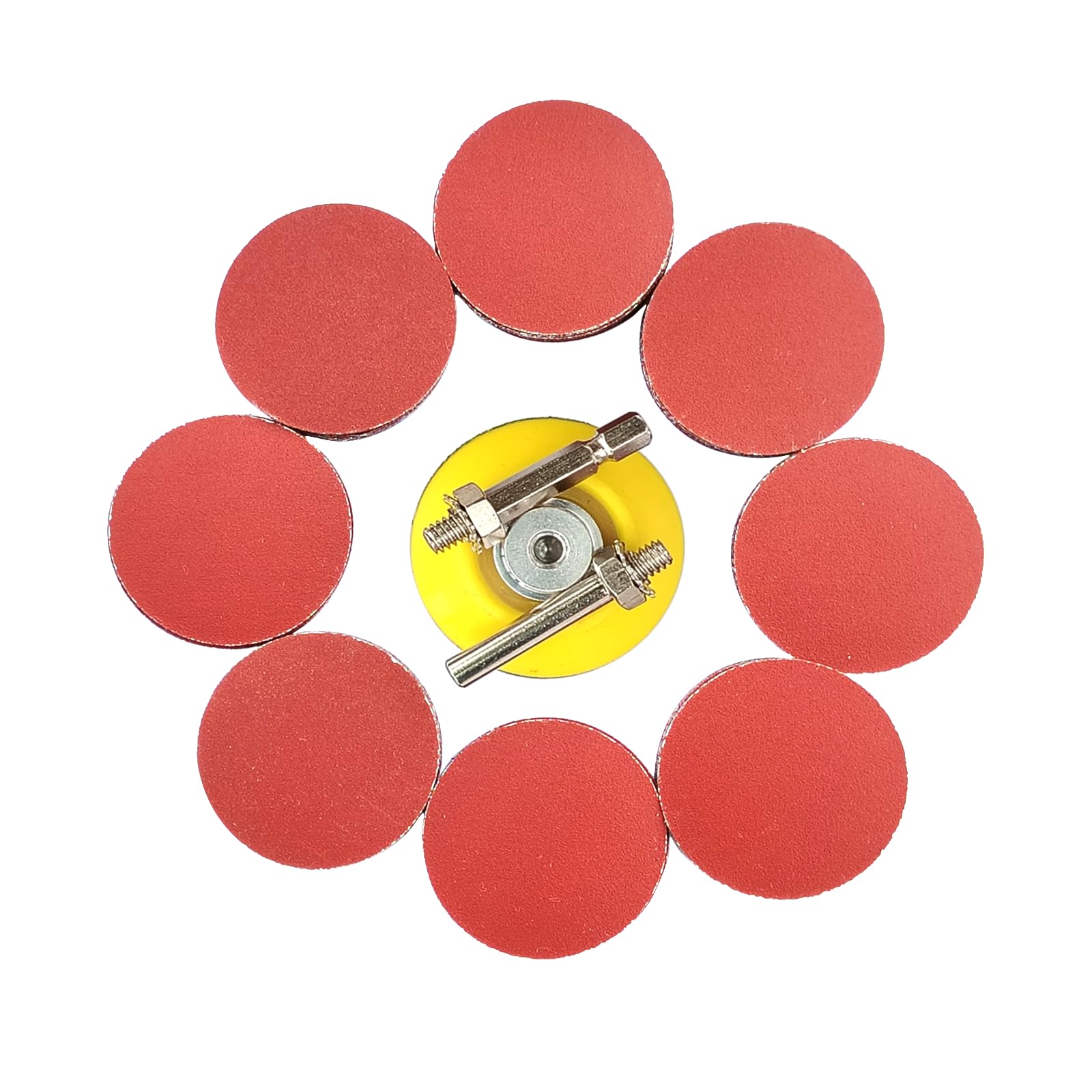 Wanmutrun 100pcs Hook & Loop Discs 50mm Grit240 Suitable for Small Polishing Machines Best Choice for Small Area Polishing.