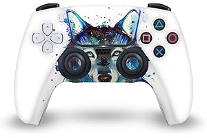 Head Case Designs Officially Licensed Pixie Cold Ice Wolf Art Mix Matte Vinyl Faceplate Sticker Gaming Skin Case Cover Compatible with Sony Playstation 5 PS5 DualSense Controller