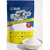 Eco Living Solutions - 99.99% Boric Acid Powder | Horticultural Garden Application | Multipurpose Cleaner | Laundry Additive | Bathroom Cleaner | Commercial Strength | Lab Grade - 12 Oz