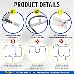 WP9760771 Broil Element Compatible with Whirlpool