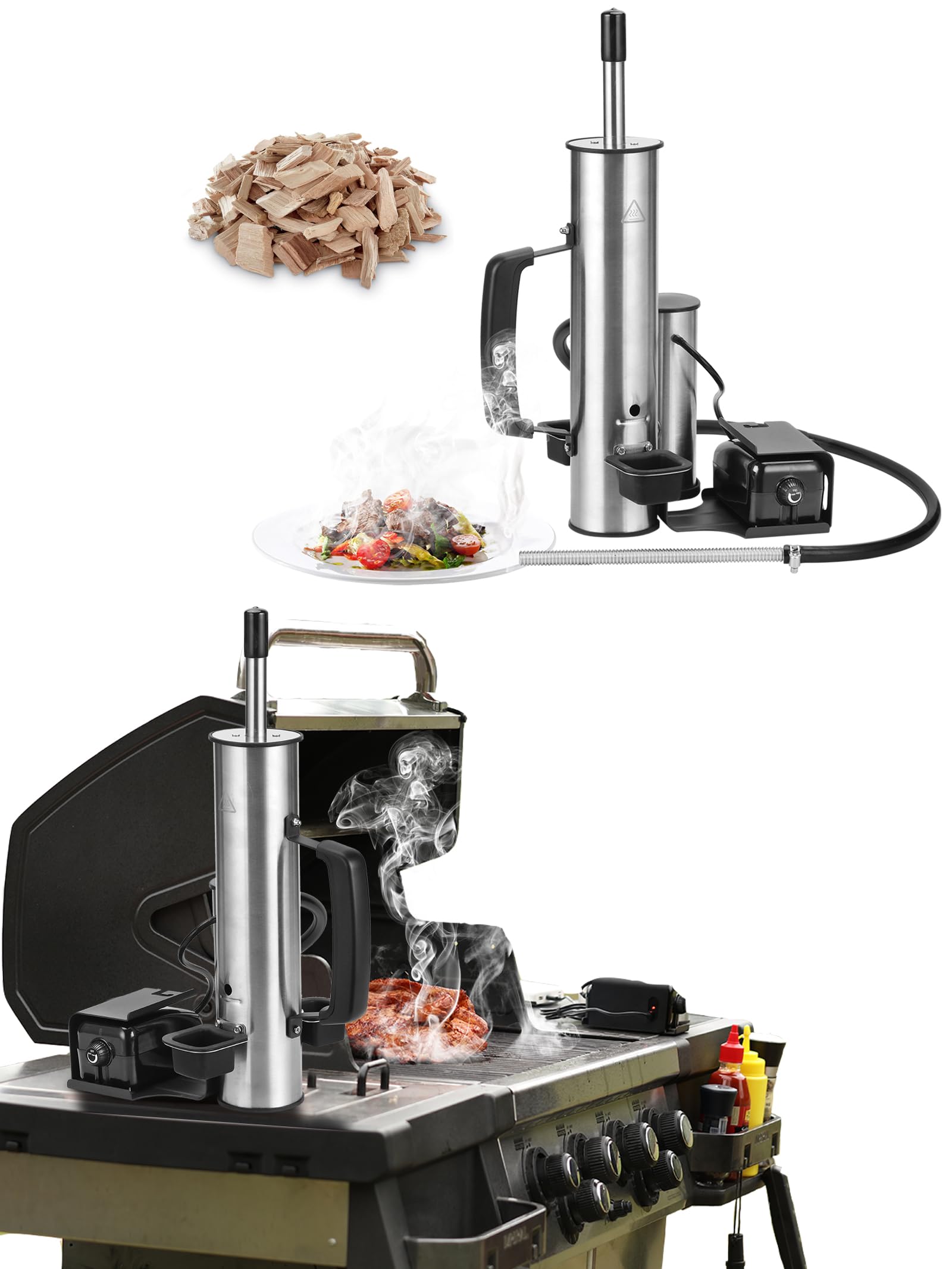 Photo 1 of 2025 Advanced Cold Smoke Generator, Tube for Pellet Smoker Upgrade, Generator for Gas Grilling, Portable Cordless Electric, Hot or Cold Smoking: Box for Any Grill, Gift for Men Dad Husband Friends