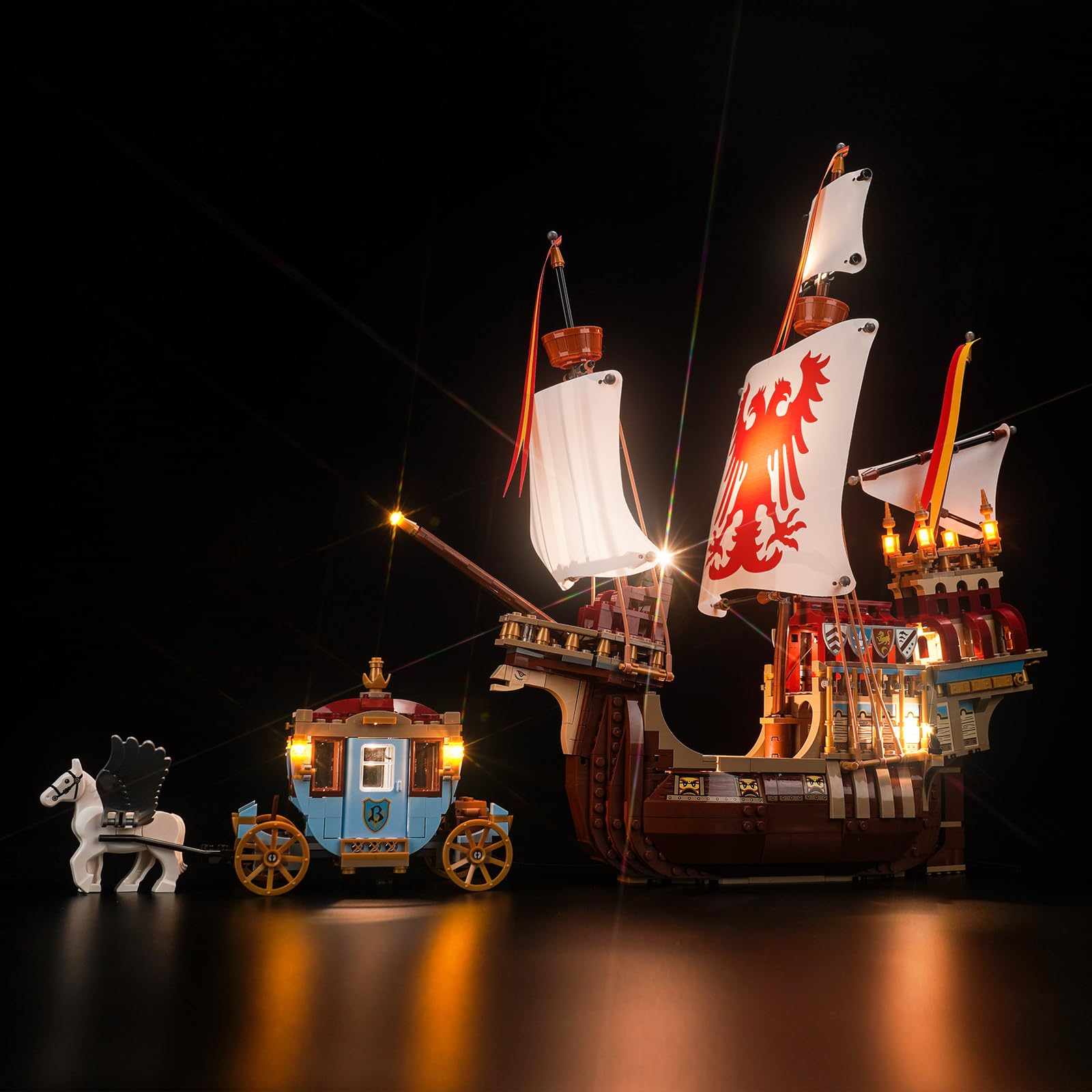 Led Light Set for Lego 76440 Triwizard Tournament: The Arrival (No Lego), Decoration Lighting Set for Lego Triwizard Tournament: The Arrival Creative Toys - Standard Version — image 1