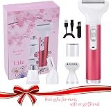 ACWOO 5 in 1 Lady Shaver Rechargeable Wet Dry Hair Removal for Face Arms Legs view 8