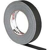 WELSTIK Black Gaffer Tape 1 Inch 1" X 60 Yards-Heavy Duty Gaffers Tape for Cables,Photography,Theater Stage Setup,Interior Design,Residue Free,Non Reflective,Easy to Tear