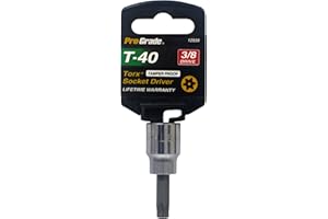 Pro-Grade 12939 3/8-Inch Drive with T40 Tamper Proof Torx Socket