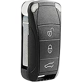 Key Fob Replacement Compatible for Porsche Cayenne 2006 2007 2008 2009 2010 2011 Smart Key Car Keyless Entry Remote Control KR55WK45032 4 Button