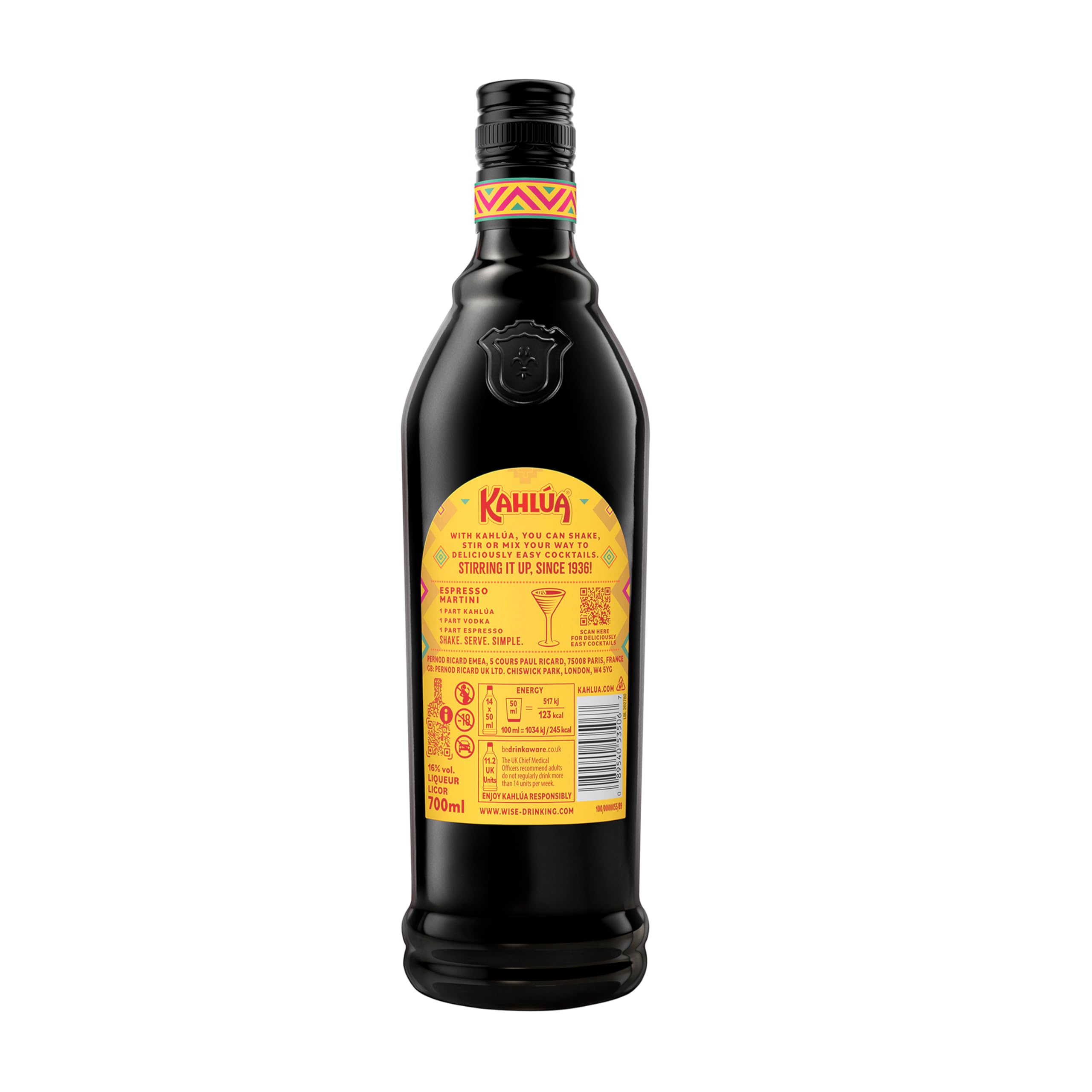 Kahlúa Coffee-Likör – Aromatischer Kaffee Likör mit Noten von Karamell und Vanille – Ideal pur, in Kaffeeheißgetränken oder Cocktails wie Espresso Martini – 1 x 0,7 l 2