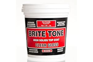 CrystaLac Brite Tone Polyurethane Instrument Finish, High Solids Non-Yellowing Super-Hard & Scratch Resistant Clear Coat for 