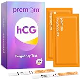 Premom 30 Pack Pregnancy Test Strips, Early Detection hCG Tests | Early Detection hCG Tests for Convenient Home Use, with Test Scanning and Digital Result Records Powered by the Premom App
