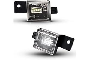 Asgohme LED License Plate Lights Bright White Tag Lamp Assembly Replacement Compatible with Chevy 2015-2021 Colorado, 2014-2021 Silverado 1500, GMC 2015-2021 Canyon, 2014-2021 Sierra 1500, Pack of 2