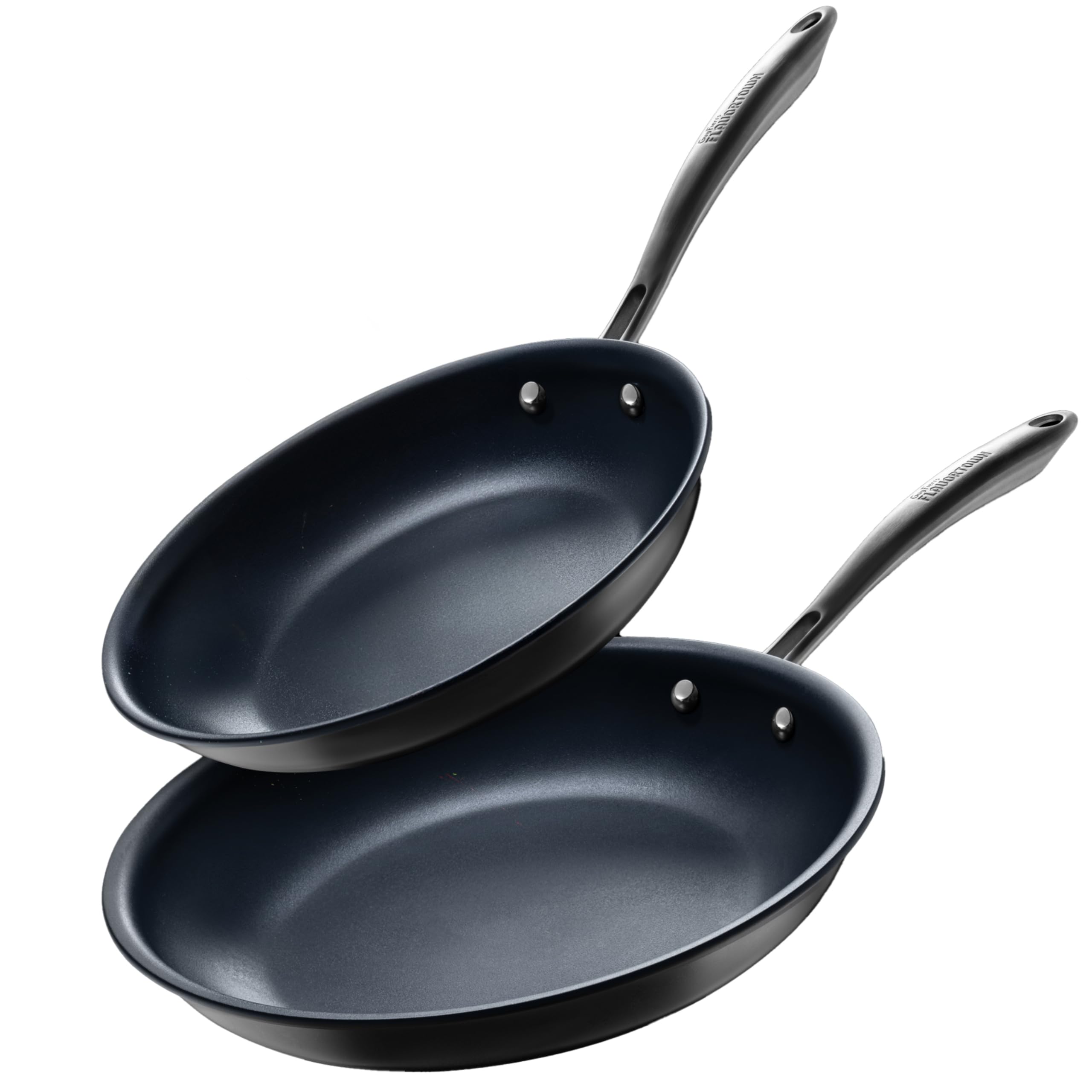 Guy Fieri's Flavortown Laser Titanium 2 Pcs Fry Pan Set 8.5" and 10