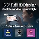 Babysense Full HD Split-Screen Baby Monitor with 2 PTZ Cameras 6 Color Night view 3