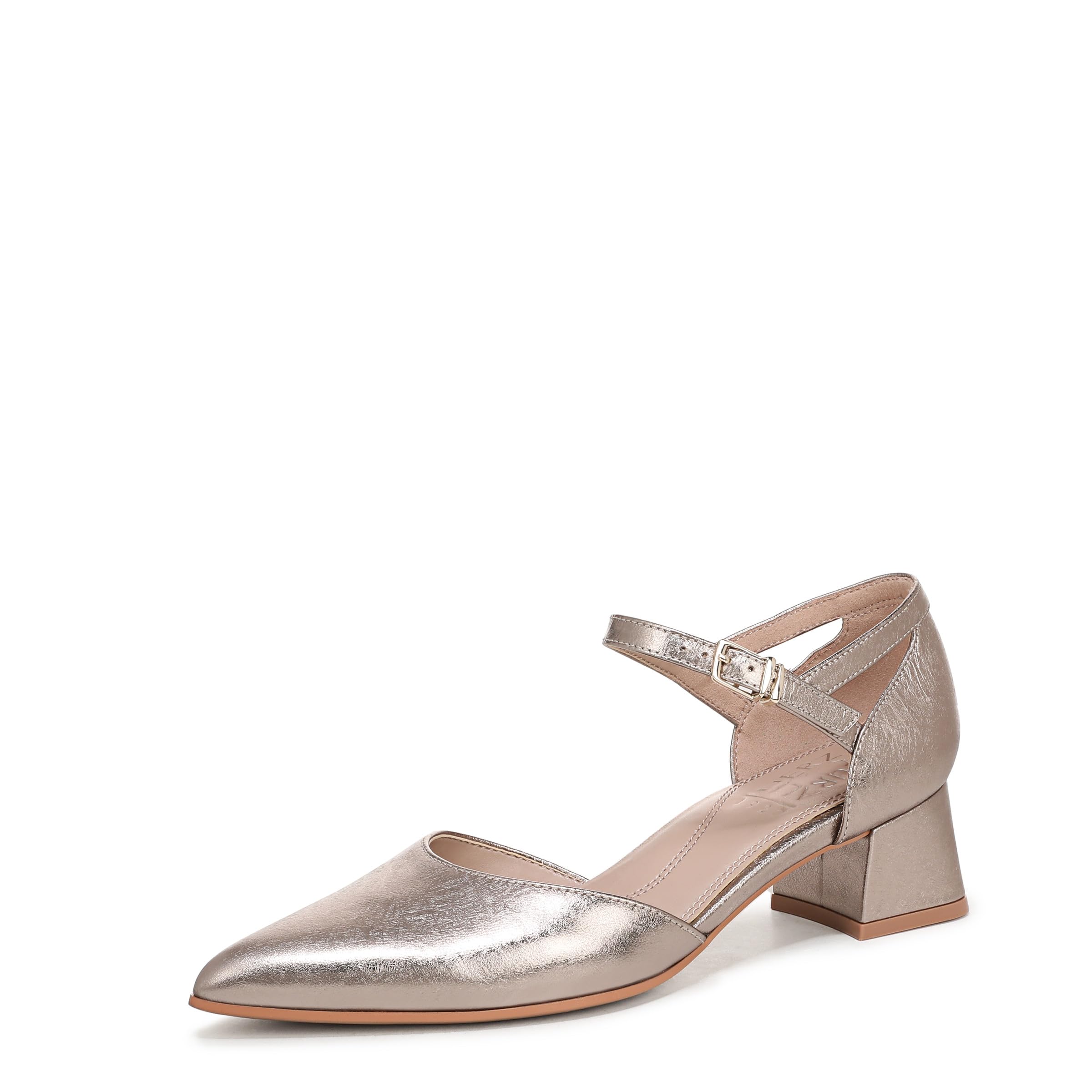Naturalizer Women’s Maddox Pump Patina Pewter Leather 12 M