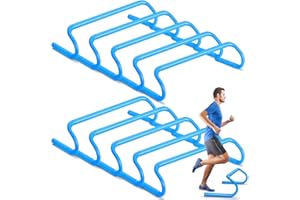 Wettarn 10 Pcs Speed Agility Training Hurdles Detachable Durable Hurdle Agility Plyometric and All Purpose Speed Training Equipment for Athletes Soccer Basketball