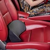 SHAKERINO Ergonomic Sacral Cushion for Car & Office Chair - Fills Seat Gap for Tailbone & Lower Back Support, Memory Foam Wedge Pillow for SI Joint Comfort, Non-Slip Design with Seat Anchor