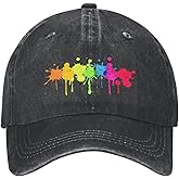 Rainbow Graffiti Baseball Cap LGBT Gay Pride Adjustable Cotton Trucker Hat