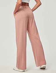Ewedoos Wide Leg Pants Woman Stretchy Work Dress