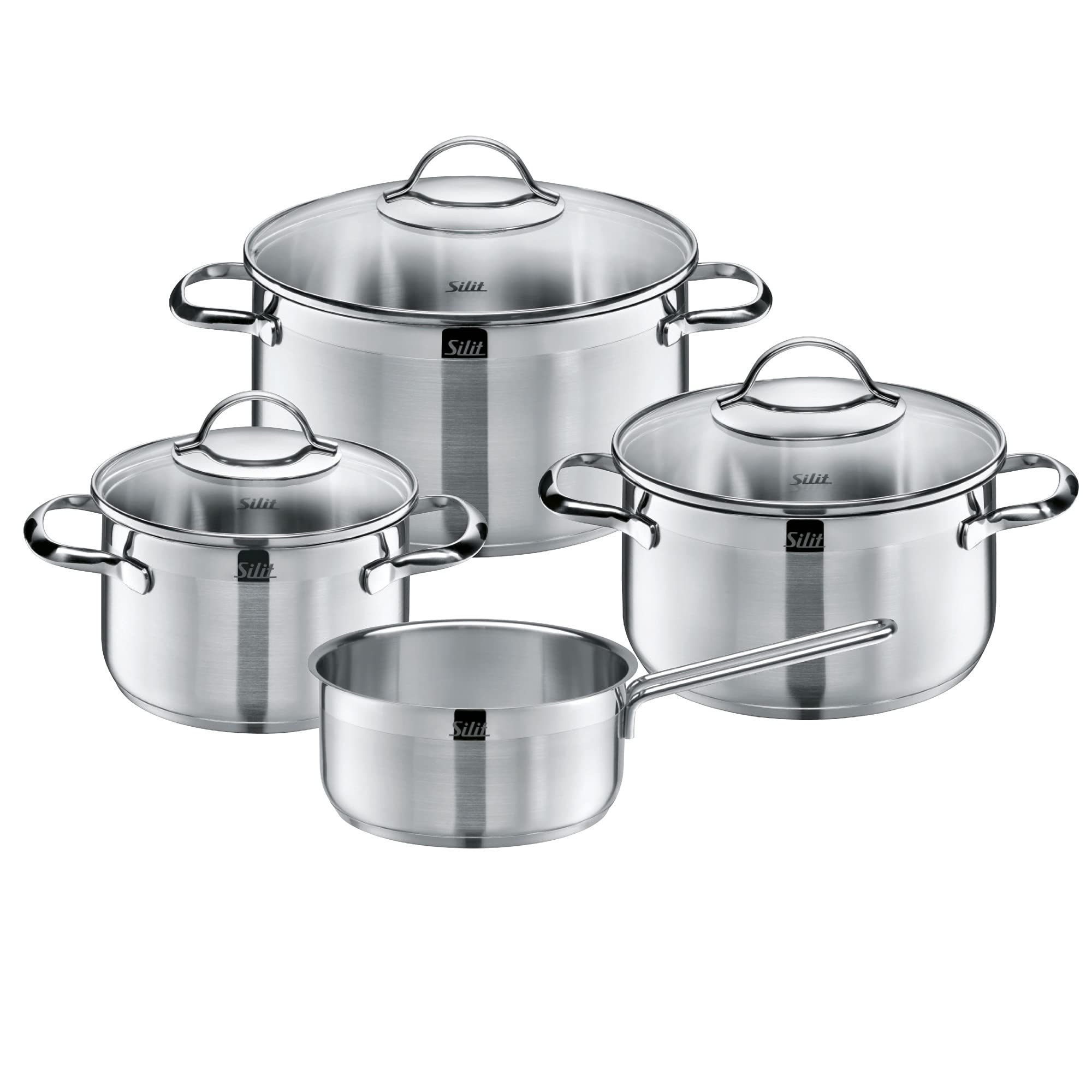 Silit Achat Pot Set, Silver, 4-Piece