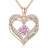 18K Rose Gold Necklaces for Women Birthday Gifts for Women Jewelry for Women Birthday Gifts for Wife Girlfriend Daughter Wife Birthday Gifts for Anniversary Mothers Day Christmas Valentines Gifts