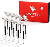 SWIFTEE Premium 10 Degree Golf Tees Pack of 10 White 83mm Driver/Iron