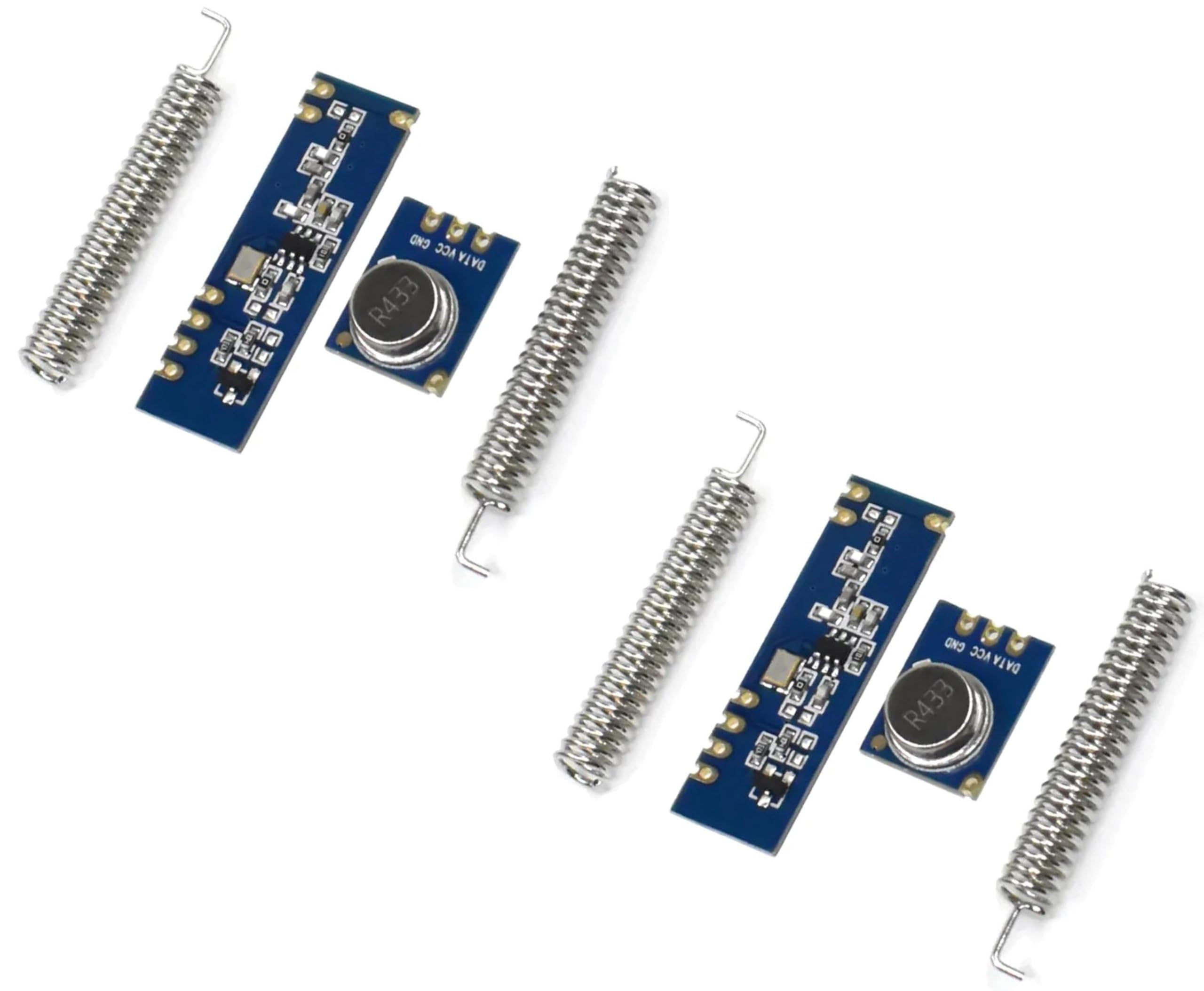 TECNOULAB 2 pcs ASK STX882 Transmitter + SRX882 Receiver + 2pcs Antennas 433MHz 100 Meters