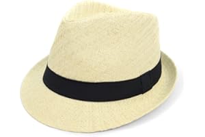 WESTEND Unisex Short Brim Fedora - Hats for Men & Women + Straw Fedora Hats, Cooling Mesh Hats, Fashion Fedora Hats 2024