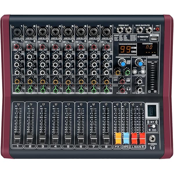 いておりま Audio2000'S AMX7381 FourChannel Powered Audio Mixer with 320 DSP