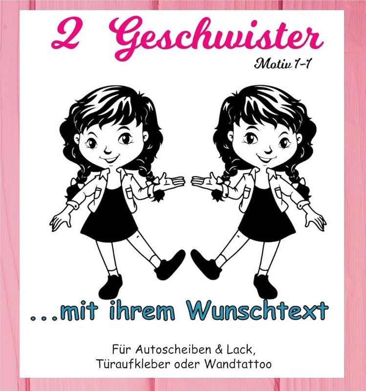 XL Babyaufkleber Für Geschwister Auto | Personalisiert Mit Namen Motiv Z38-JJ