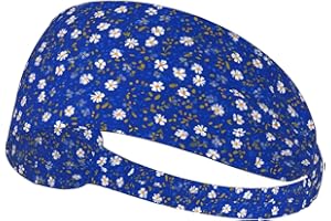 Elastic Sports Headband DLXW Floral Canvas Picture Soft and Comfortable Moisture-Wicking Suitable for Yoga and Running