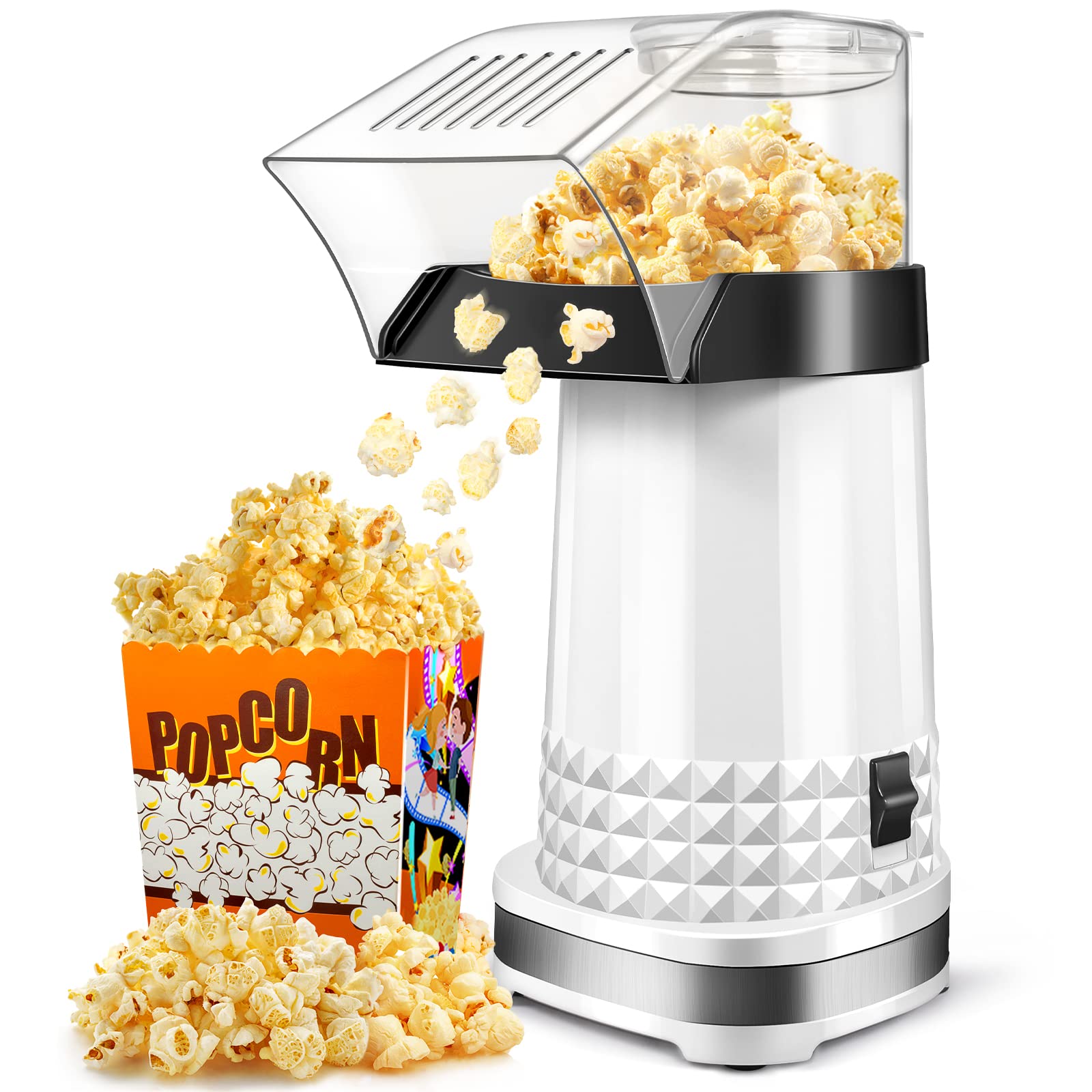 Photo 1 of Air Popcorn Popper Maker with Measuring Cup to Melts Butter, Fast & Easy Popcorn Machine for Family Gathering, No Oil, Easy to Clean & Maintain