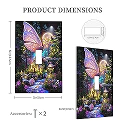 Tewujay Decorative Light Switch Covers 1 Toggle