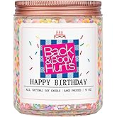 Homsolver Birthday Candles Gifts for Her and Him, Birthday Gifts for Women Men, Unique Best Friend Gift Ideas -Back & Body Hurts Happy Birthday Candle