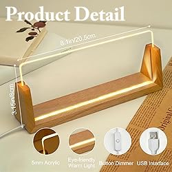 Custom Name Plate for Desk, Personalized Light Up
