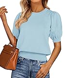 PRETTYGARDEN Womens Tops Spring 2025 Summer Puff