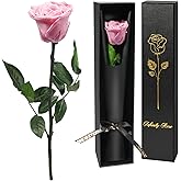 Yamonic Preserved Flowers Rose Gifts for Women Mom, Mothers Day Rose Flowers Gifts for Mom, Real Flower Birthday Mom Gifts for Grandma, Wife,Girlfriend, for Valentine's Day,Anniversary