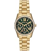 Michael Kors Women's Lexington Lux Multifunction Gold-Tone Stainless Steel Bracelet Watch (Model: MK4924)