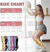 LEOSTEP Compression Socks 6 Pairs Women Men Graduated Support Stockings view 2