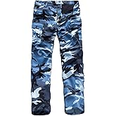 BACKBONE Mens Casual Street Fashion Camo Cargo Pants Army Combat Military BDU Pants Work Hunt Pants