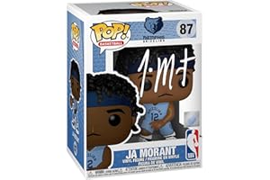 HOFSM.COM HALL OF FAME SPORTS MEMORABILIA Ja Morant #87 Facsimile Signed Reprint Laser Autographed Funko POP! Basketball NBA: Memphis Grizzlies Figurine