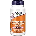 NOW Foods Supplements, D-Mannose 500 mg, Non-GMO Project Verified, Healthy Urinary Tract*, 60 Veg Capsules