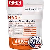 Eternaroot NAD+ 5D Matrix - High Potency NAD Precursor - 1000mg Nicotinamide Riboside (NR) + Liposomal Resveratrol - Clean Vegan Formula - Cellular Energy & Immune Support