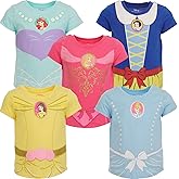Disney Princess Baby Girls 5 Pack T-Shirts Infant to Big Kid