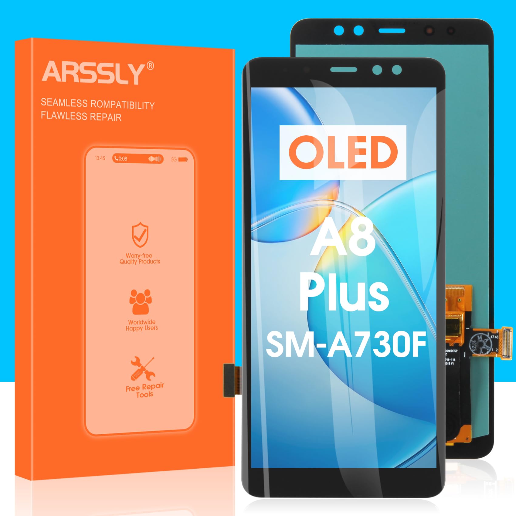 OLED for Samsung A8+ 2018 Screen Replacement for
