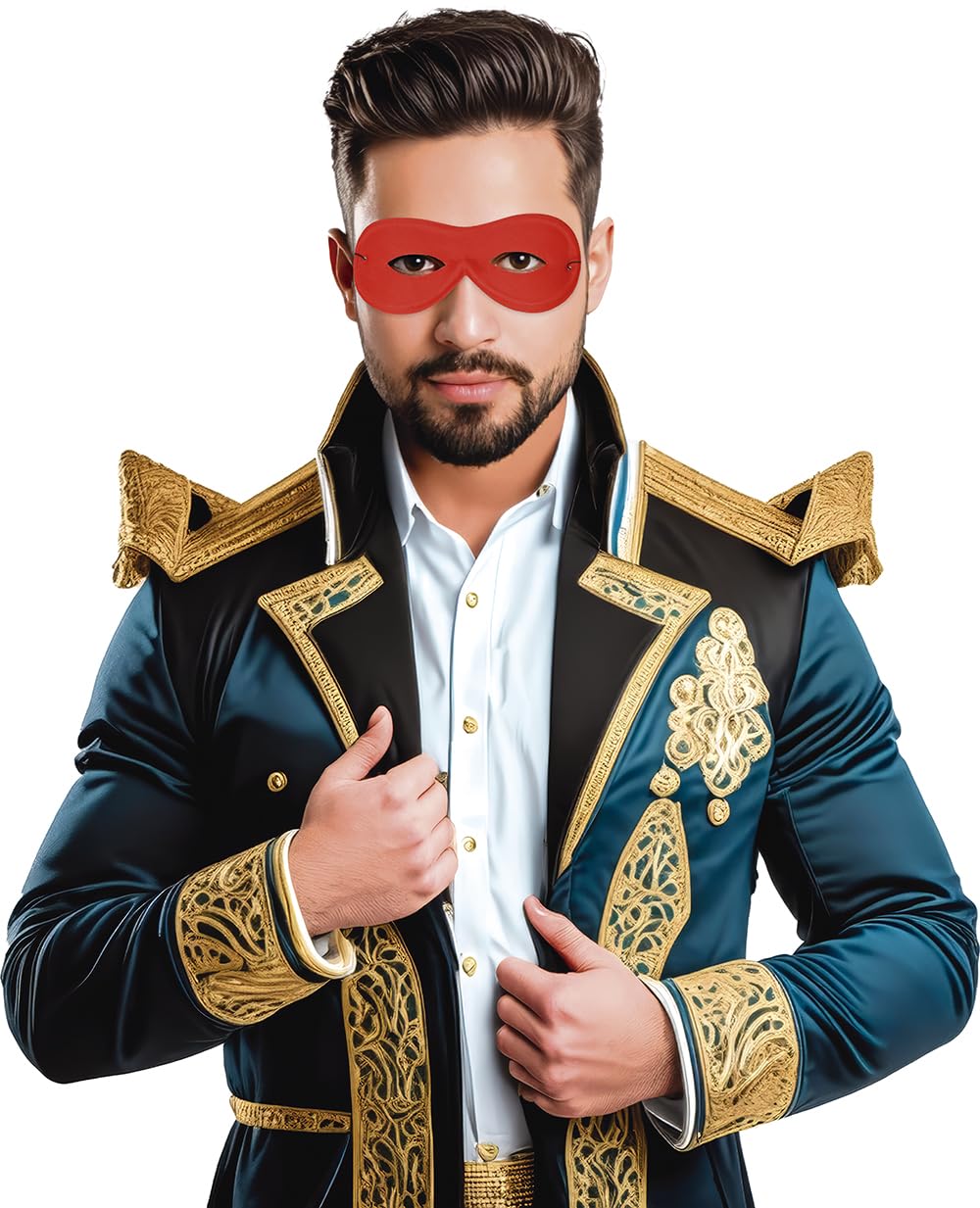 12402 Single Domino Mask Garland, Red