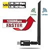 USB Wifi Adapter Wireless - 1200Mbps Best Dual Band (2.4G/5G) PC and Laptop Network Perfect for Win10/8.1/8/7/XP Mac OS 10.4-10.12