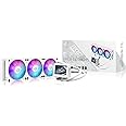 ASUS ROG RYUYJIN III 360 ARGB Extreme White Edition All-in-one AIO CPU Liquid Cooler, AMD Ryzen9000 & Intel Core Ultra Ready, Asetek Gen8 V2 Pump, high Airflow & Static Pressure Magnetic Fans