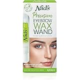 Nad's Eyebrow Shaper Wax Kit Eyebrow Facial Hair Removal Delicate Areas Cotton Strips, Cleansing Wipes, 1 Count