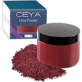 Ceya Mica Powder, 5.3oz/ 150g Wine Red Pearlescent Effect Colorant Pigment Powder for Epoxy Resin,Tumblers, Slime Bath Bomb, Soap Dye, Slime, Candle, Resin Crafting, Paint, Jewelry, Nail Polish