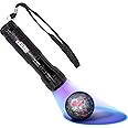 HQRP 12 LED 365 nm Flashlight Blacklight for Minerals Inspection Identification, Gemstone Detection