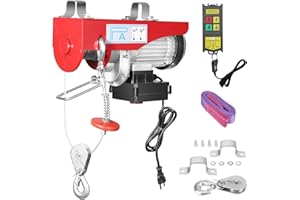 GAOMON Electric Hoist with Remote Control, 120V Lifting Height Electric Winch for Factories, Warehouses, Construction Site, Attic Garage Lift Hoist with 40 Ft Lifting Height, 440 Lbs Load